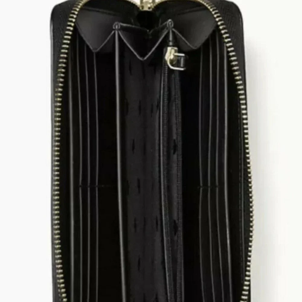 Bundle Kate Spade Drawstring Flap Backpack Black + Wallet - Picture 13 of 13